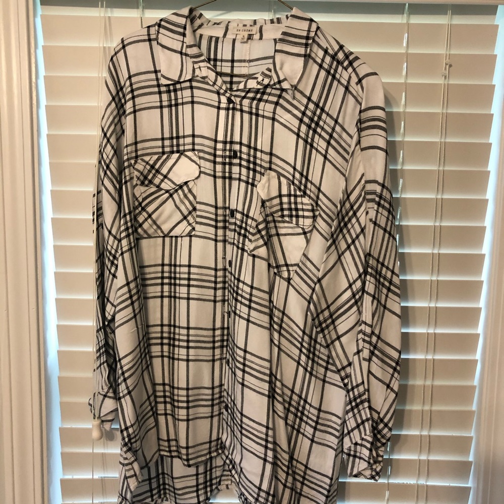 Black and white flannel